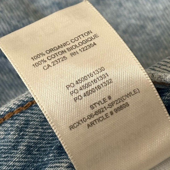 Aritzia Denim Forum The Yoko Hi-Rise Mid-Thigh Denim Short - Sz 31 - Picture 9 of 12